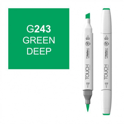 Маркер "Touch Brush" 243 глубокий зеленый G243